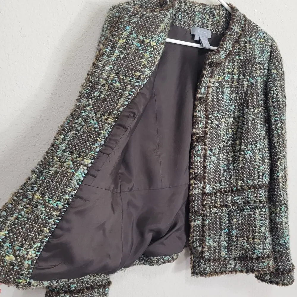 Eccoci tweed blazer
